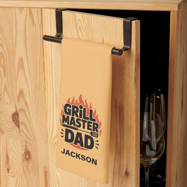 The Grill Master Tea Towel (Thirds Fold)