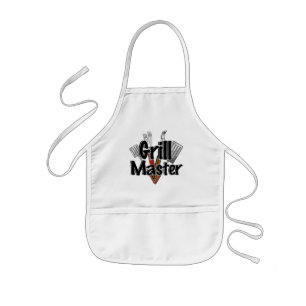 The Grill Master with BBQ Tools Kids Apron