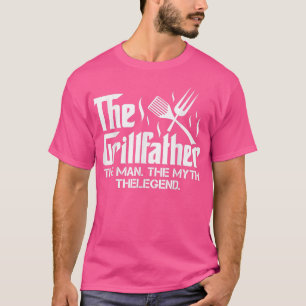 The Grillfather BBQ Grill Kitchen Cooking Barbecue T-Shirt