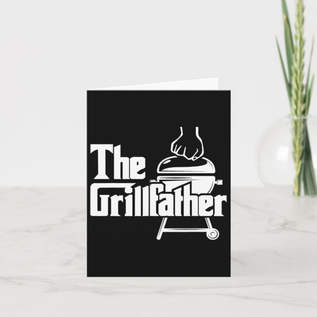The Grillfather - Pitmaster Bbq Lover Smoker Grill Card (Front)