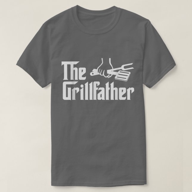 The Grillfather T   Funny T  For Dad Uncles  T-Shirt (Design Front)