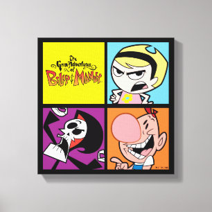 The Grim Adventures of Billy & Mandy Character Art Canvas Print