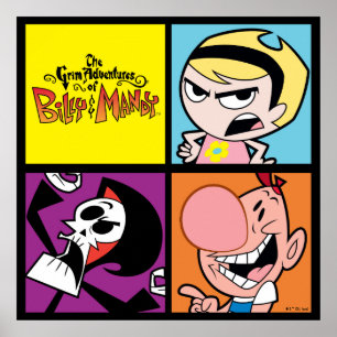 The Grim Adventures of Billy & Mandy Character Art Poster