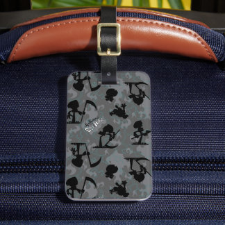 The Grim Adventures of Billy & Mandy Pattern Luggage Tag