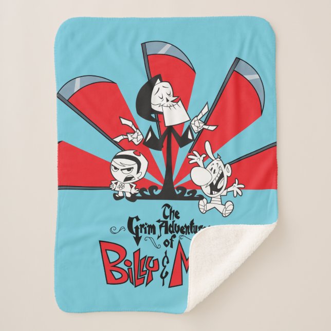 The Grim Adventures of Billy & Mandy Scythes Art Sherpa Blanket (Front)