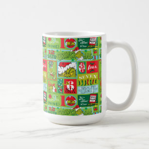 The Grinch   12 Days of Grinchmas Pattern Coffee Mug
