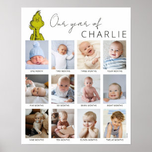 The Grinch   Baby's First Year Photo Collage Poster
