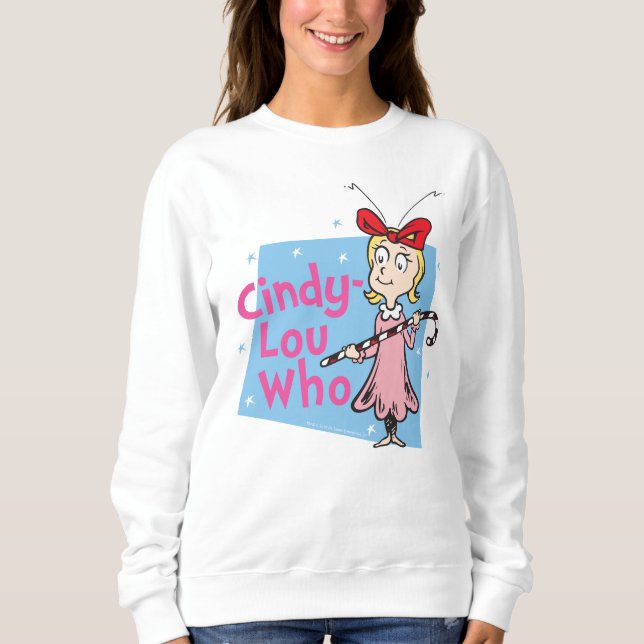 The Grinch | Cindy-Lou Who - Candy Cane Sweatshirt (Front)