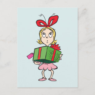 The Grinch Cindy-Lou Who - Holding Present Postcard