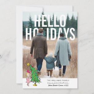 The Grinch Cindy Lou Who Personalized Photo Holiday Card