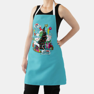 The Grinch Colorful Christmas Graphic Apron