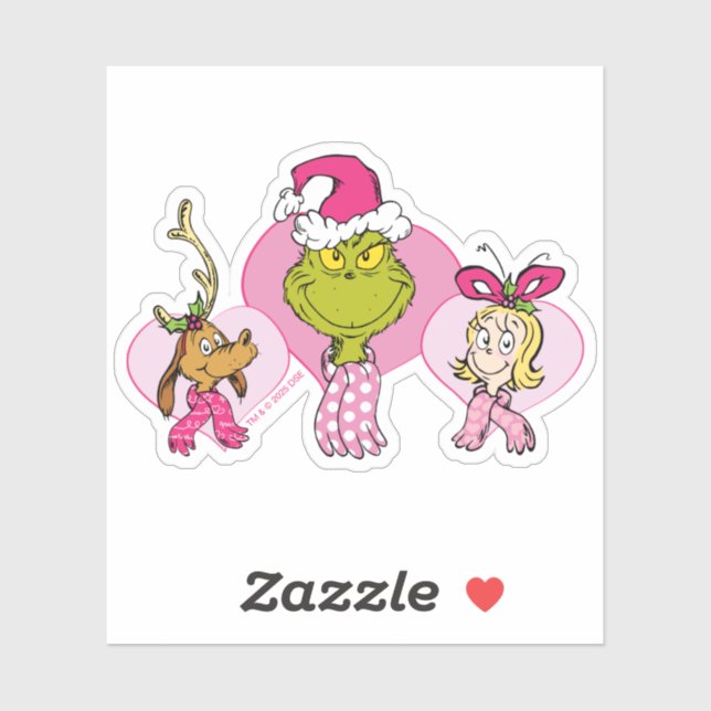 The Grinch Crew in Pink Valentine's Portrait (Sheet)