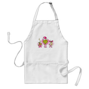 The Grinch Crew in Pink Valentine's Portrait Standard Apron