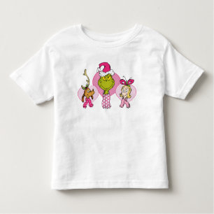 The Grinch Crew in Pink Valentine's Portrait Toddler T-Shirt
