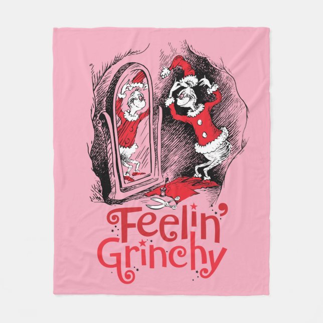 The Grinch | Feeling Grinchy Fleece Blanket (Front)