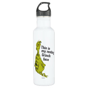 The Grinch   Funny Resting Grinch Face 710 Ml Water Bottle