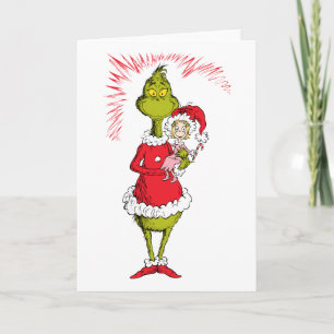 The Grinch Holds Cindy Lou Who Card