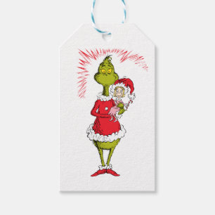 The Grinch Holds Cindy Lou Who Gift Tags