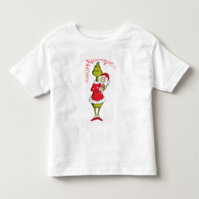 The Grinch Holds Cindy Lou Who Toddler T-Shirt (Front)