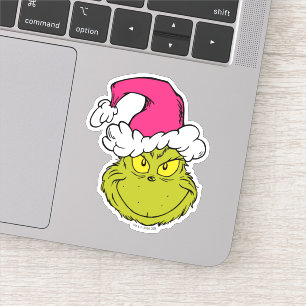 The Grinch in Pink Santa Hat