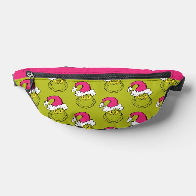 The Grinch in Pink Santa Hat Bum Bags (Lay Down)