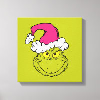The Grinch in Pink Santa Hat