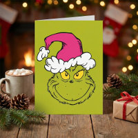 The Grinch in Pink Santa Hat