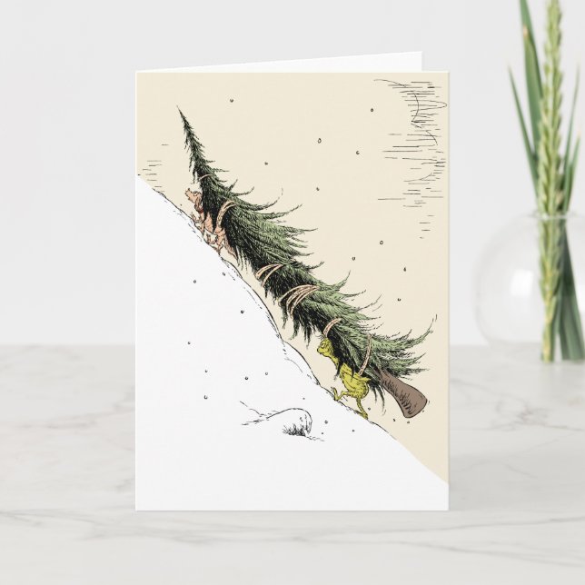 The Grinch & Max Return the Christmas Tree Card (Front)