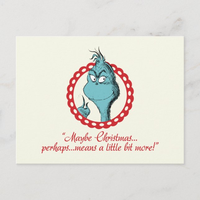 The Grinch | Maybe Christmas… Postcard (Front)