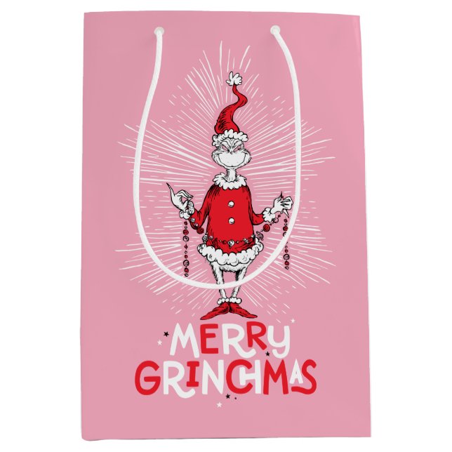 The Grinch | Merry Grinchmas Medium Gift Bag (Front)