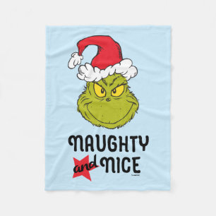 The Grinch   Naughty and Nice Fleece Blanket