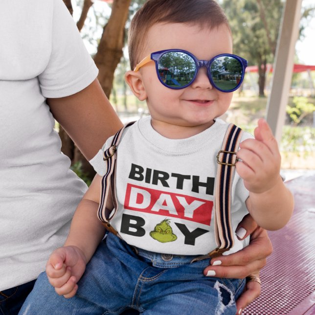 The Grinch Snowflake Birthday Boy Baby T-Shirt (Creator Uploaded)