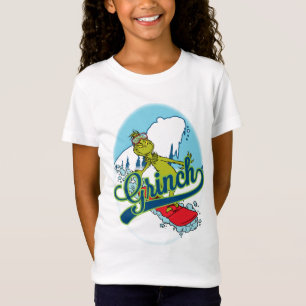 The Grinch   The Grinch Snowboarding T-Shirt