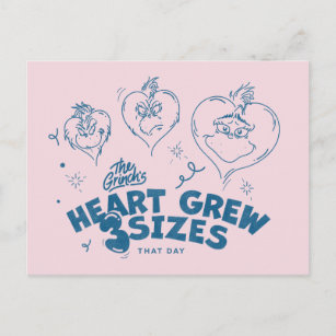 The Grinch's Heart Grew 3 Sizes Postcard