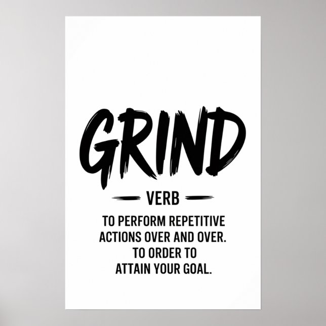 The Grind Definition Poster (Front)