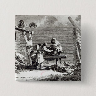 The Grinder 15 Cm Square Badge