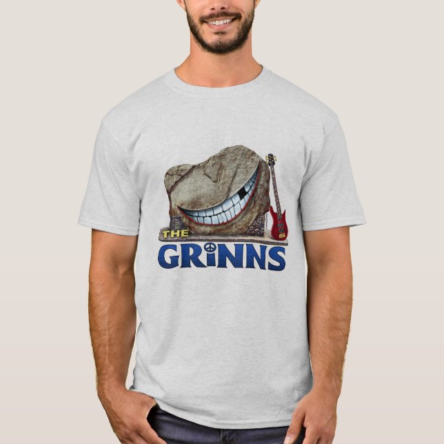 THE GRINNS Men's Tour T (Grey) T-Shirt (Front)