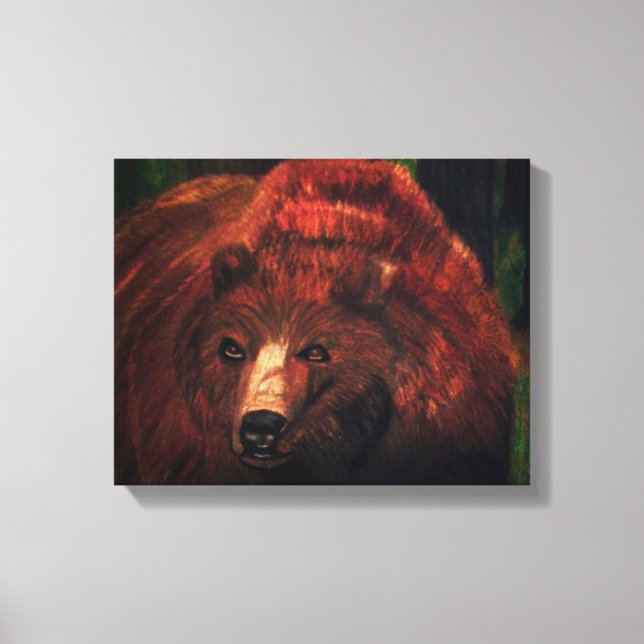 THE GRIZZLY BEAR canvas Print (Front)