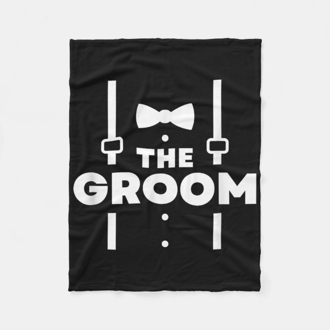 The Groom, Bachelor Party  Fleece Blanket (Front)