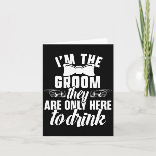 The Groom Bachelor Supplies Party Wedding 1  Card