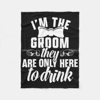 The Groom Bachelor Supplies Party Wedding 1  Fleece Blanket