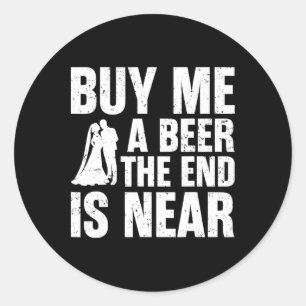 The Groom Bachelor Supplies Party Wedding  Classic Round Sticker