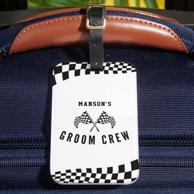 The Groom Crew  Bachelor Party Luggage Tag (Front Insitu 2)