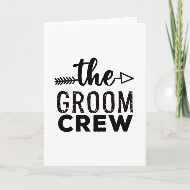 The Groom Crew Card (Front)