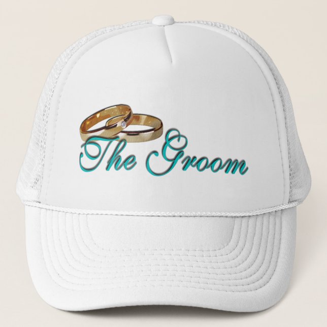 The Groom Rings Trucker Hat (Front)