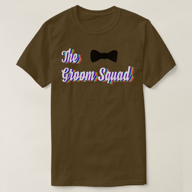 The Groom Squad Groomsmen Gifts Bachelor Party Ide T-Shirt (Design Front)
