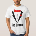 THE GROOM T-Shirt<br><div class="desc">THE GROOM, also available : bride dress, visit store, wedding ( Co. ed bachelorette/bachelor party category).</div>