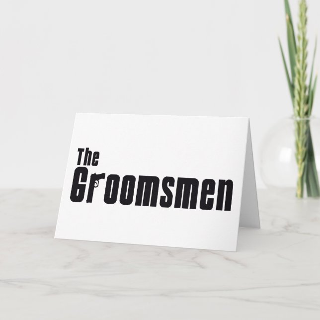 The Groomsmen (Mafia) Card (Front)