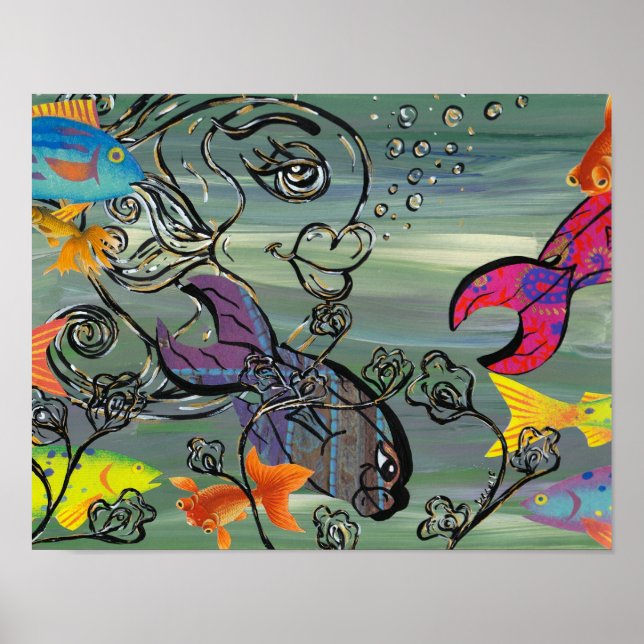 The Groovy Aquarium Print (Front)