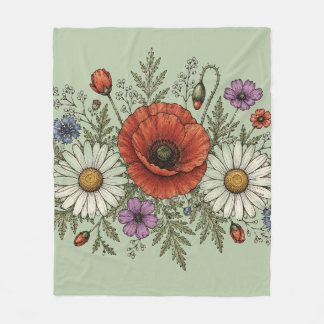 The Groovy Dream Meadow Fleece Blanket